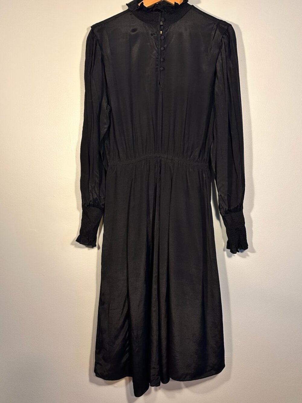 Isabel Marant Etoile Black Puff Sleeve Dress